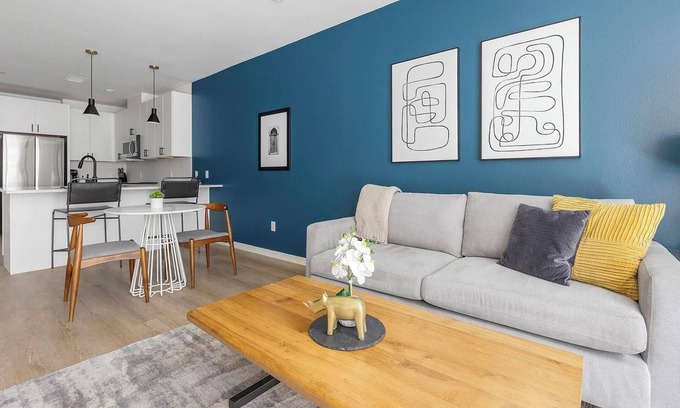 Civic Center Apartment | Landing | Beautiful 1BD, Rooftop Lounge, Gym