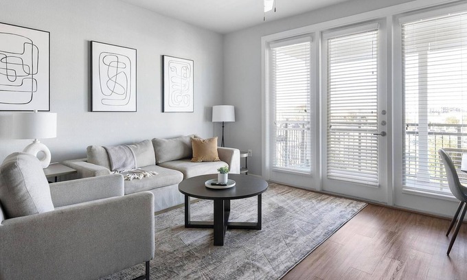 Buda Apartment | Landing | Chic 1BD, Pool, Yoga Studio