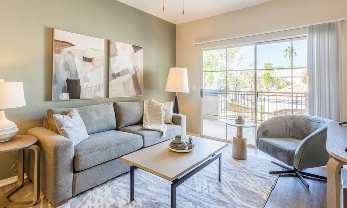 Greenbell Apartment | Landing | Stunning 1BD, Pool, Gym