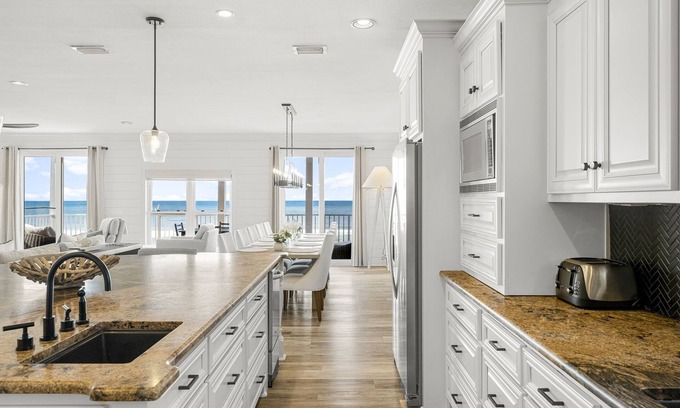 Cape San Blas House | Large North Cape pet friendly gulf front home w/elevator, pool!