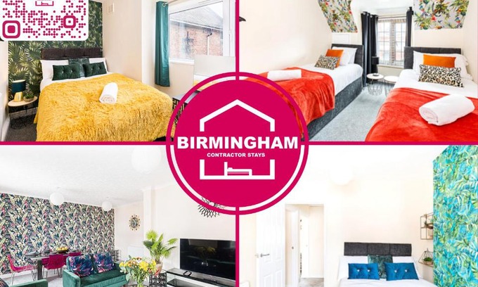 Coleshill Apartment | LAST-MINUTE NEC Caravan Show Availability - 3 Bedrooms with 4 Separate Beds