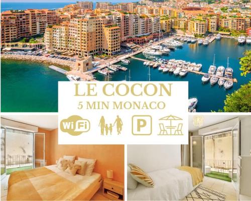 Les Revoires Apartment | Le Cocon - 5 min to Monaco - Ideal couple or business - Near events - Terrace and balcony - Premium services - Extra parking