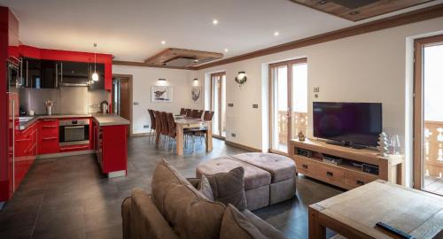 Les Houches Apartment | Les Ecureuils -Rénové 100m2 - 8per - Skis aux Pieds - Vue sur la Montagne