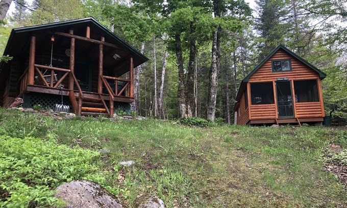 Masardis Cabin | Log cabin located on the Aroostook river