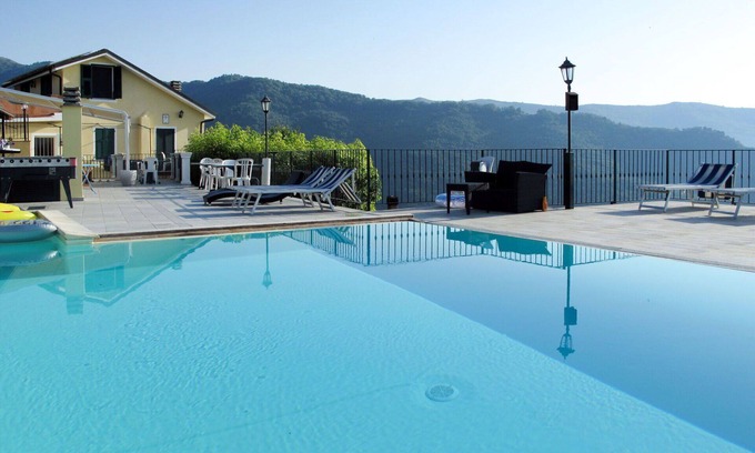 Valloria Apartment | Lovely apartment for 4 guests with pool, A/C, WIFI, hot tub, TV and patio