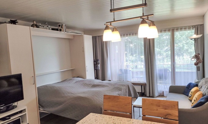 Davos-Dorf Apartment | Lovely apartment for 4 people with WIFI, TV and balcony
