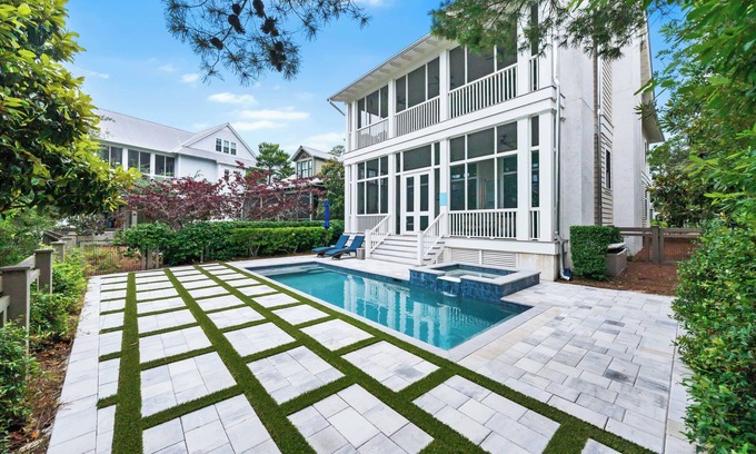 Watercolor Hotel | Luxurious WaterColor Retreat with Beach Club Access, Private Pool, Spa, and Captivating Views!