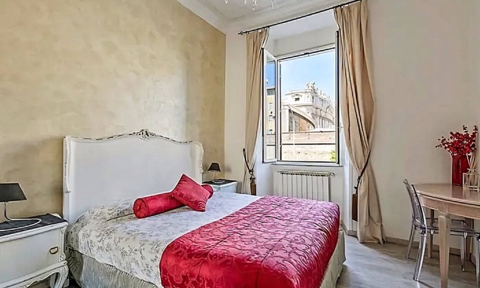 Rione XIV Borgo Apartment | Luxury Designer Rome — St. Peter Dome Views