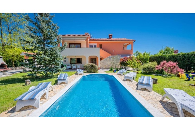 Santalezi Cabin | Luxury holiday house with private pool and large garden, near Rabac