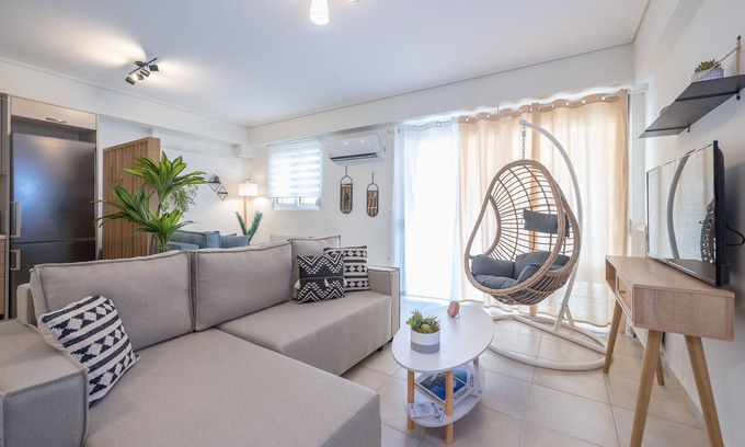 Ampelokipoi Apartment | Luxury Loft with a Balcony by CloudKeys