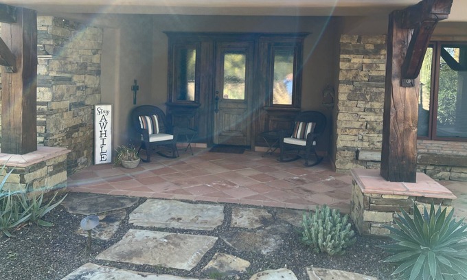 Goldie Brown Pinnacle Peak Ranch Cabin | luxury private casita with full kitchen and dining area