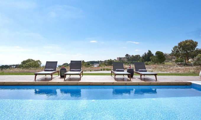 Kallithea Villa | Luxury Rhodes Villa Amina Villa Sea View Private Swimming Pool 4 BDR Kalithea