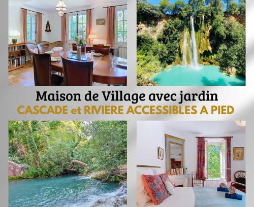 Sillans-la Cascade House | Maison de village, Accès cascade et rivière