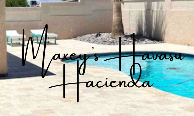 Lake Havasu City House | Maxey’s Havasu Hacienda, Private Pool, Lake View and Large Detached Game Room.
