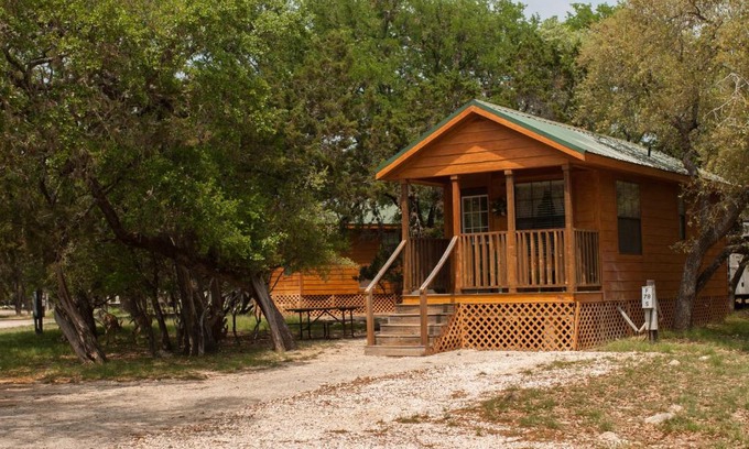 Lakehills Resort | Medina Lake Camping Resort Cabin 6