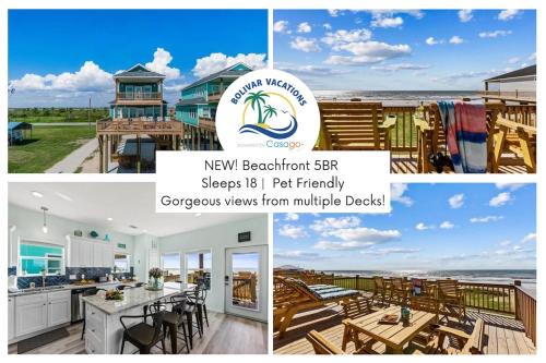Port Bolivar House | Mimosa Beach - Luxury Beachfront 5BR, Gorgeous views from multiple Decks