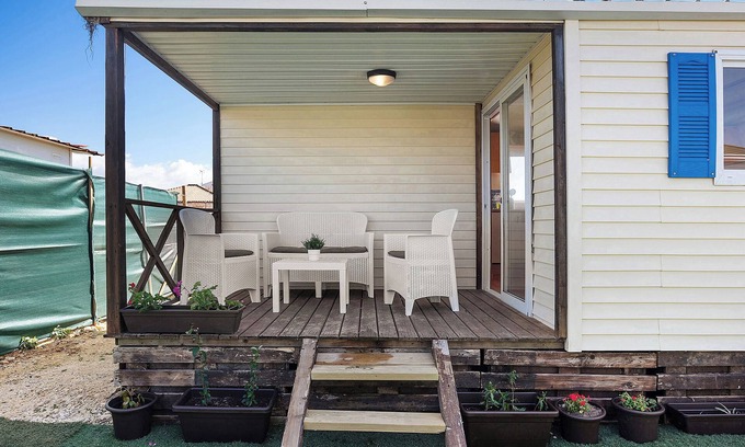 El Palmar House | Mobile Home 'Natural Casita Palmar' with Private Terrace, Wi-Fi and Air Conditioning