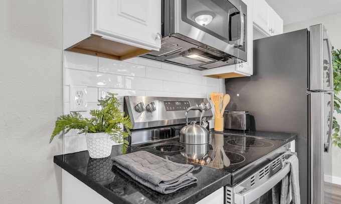 Lawrence Apartment | Modern Comfort - 2BR Home with Workspace