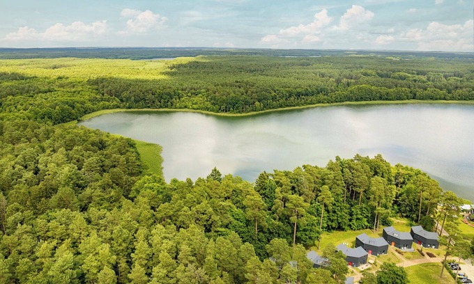 Postheim House | Modern house for 8 people with fireplace, roof terrace and sauna on Lake Lübbe.