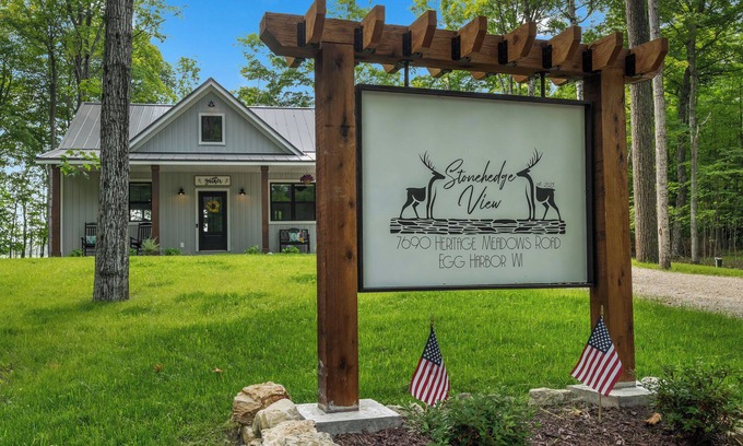 Egg Harbor Cabin | Modern, New Egg Harbor Retreat | Dog-Friendly, Fire Pit
