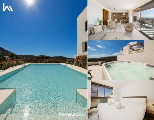 Istan Apartment | Modern penthouse with two terraces, jacuzzi and sea, lake and mountain views, in Almazara Hills
