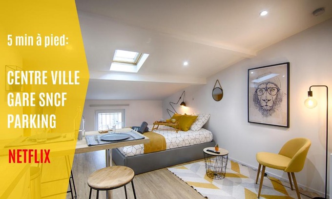Centre Ville Apartment | MON LOFT NIORTAIS - l'ANGE ET LIQUE