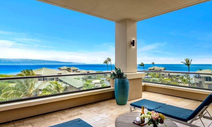 Montage Kapalua Bay Condo | NEW | KBM Resorts | FREE CAR | Hale Nalu At Montage Kapalua Bay, Sleeps 10! Oceanfront 3-Bedroom Condo with Daily Housekeeping, Spa! MON-6302