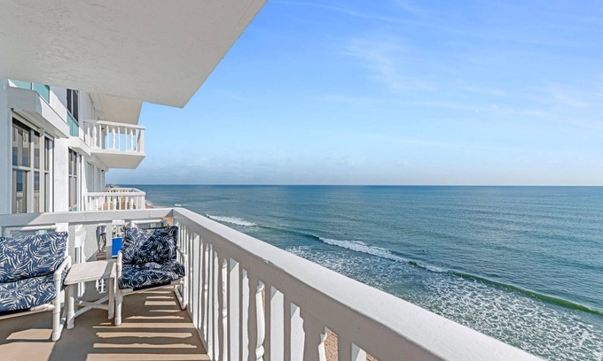 Aquarius Oceanfront Condo | New listing! Direct oceanfront condo with private balcony overlooking the pool and beach