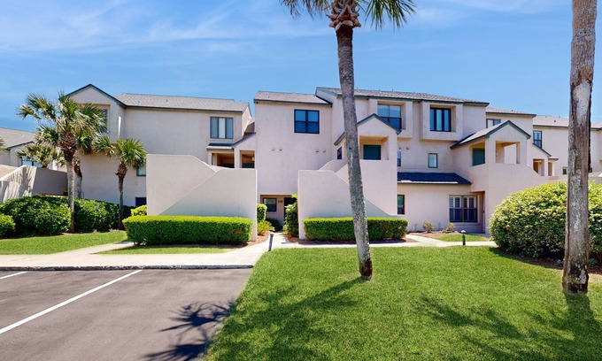 American Beach House | Newly Decorated, Oceanfront Townhouse with Patio, WiFi, W/D & Shared Pool