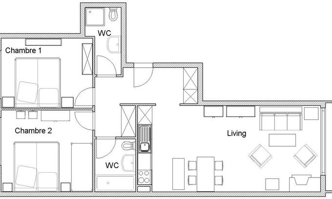 Vex Apartment | Nice flat for rent in les Collons