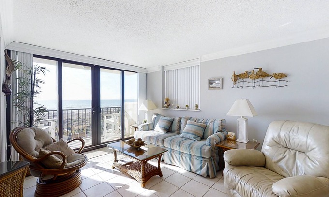 Atlantic Beach Condo | Oceanfront, 5th-Floor Condo with Ocean View, WiFi & Shared Pools/Hot Tub/Gym