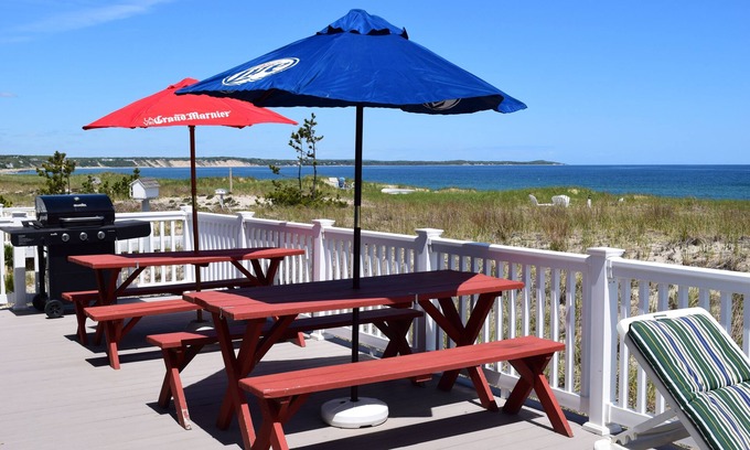 Sagamore Beach Cottage | Oceanfront Cape Cod Home on Private Beach Just Steps to the Ocean w/AC