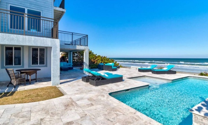 Wilbur-By-The-Sea House | Oceanfront Pool House 7 Bedrooms 7 Bath 2 Kitchens