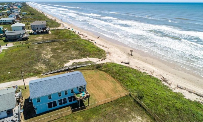 Surfside Beach House | Octopus Garden - Beachfront and Center! Beautiful Ocean Views from Porches!