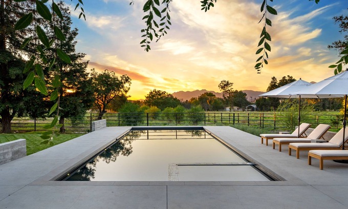 Ojai House | Ojai Valley - Pool and Pickle Ball
