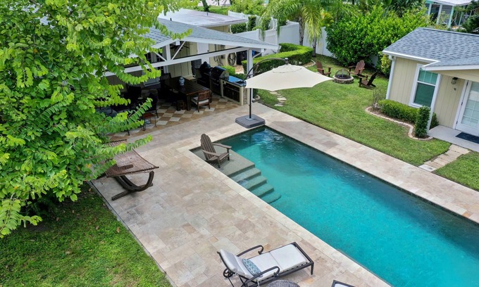 Venice House | One-of-a-Kind Home! Pet Friendly, Fenced, Private Pool! 1 mi to Downtown & Beach