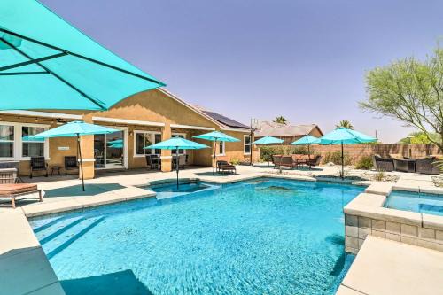 Palm Desert House | Palm Desert Villa with Pool, Grill and Fire Pit!