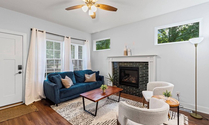 Blue Township House | Peaceful 4BR Home w/Porch, Deck & Wooded Views Perfect for Families and Friends