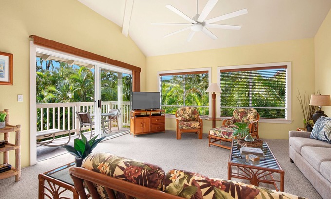 Poipu Condo | Peaceful Garden Retreat Split AC, Regency 321
