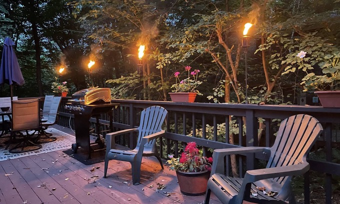Hamlin House | Perfect Poconos Retreat, .5 miles -Beach & Pool, Huge Game Room, Pet Friendly!