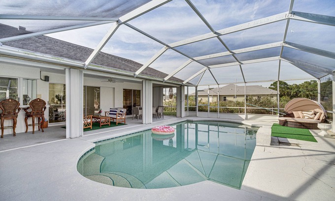 Port Saint Lucie House | Port St Lucie Canal-Front Home w/Heated Pool!