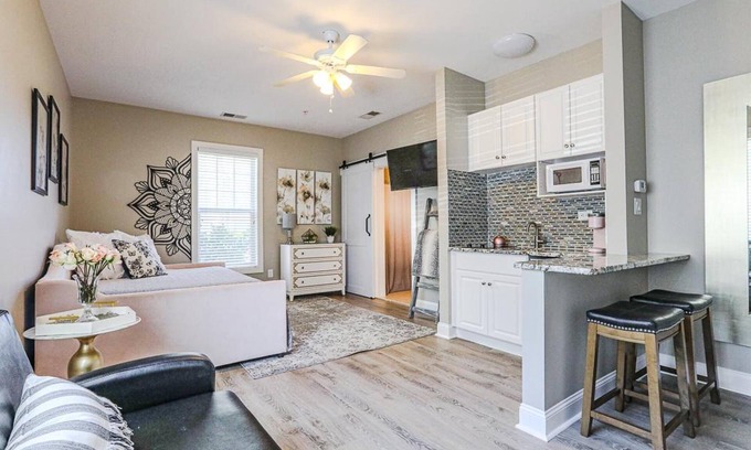 Carolina Forest Apartment | Pretty Peony Steps to Pool - Myrtle Beach SC