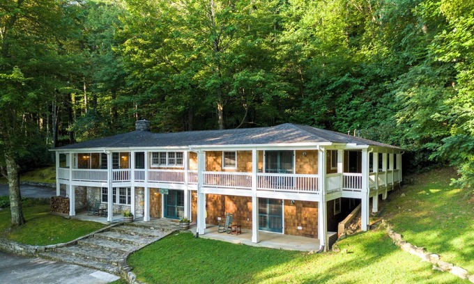 Cullowhee House | Private and Secluded Lake Glenville Waterfront Luxury Home