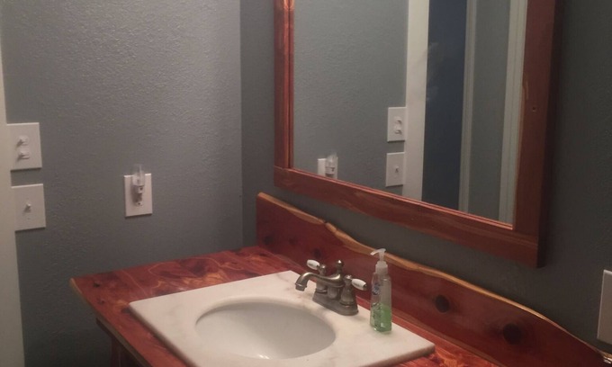 Fort Cobb Other | Private Basement Living Area with 9 Beds