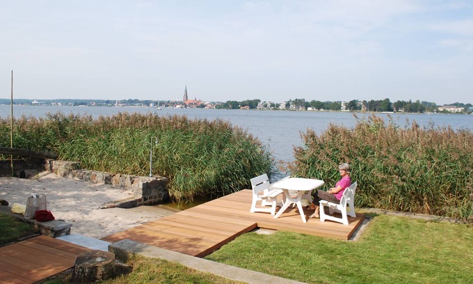 Fahrdorf House | Private beach and jetty with a spectacular view of the Schlei Baltic Sea fjord