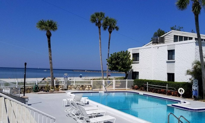 Venice Condo | Quiet 1st Floor Gulf Front - 50 Feet from Beach and Pool Area