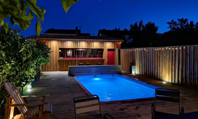 Le Bouscat House | Quiet house with swimming pool near Bordeaux center