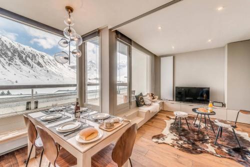 Tignes le Lac Hotel | Résidence Combe Folle - Appartement rénové 3 - Terrasse - vue lac MAE-3384