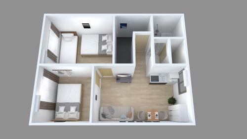 Abeno Apartment | RAKUTO天王寺301 特價2室1厅,難波心斎橋電車5分,天王寺站400m，直達關西機場大阪城USJ 京都.