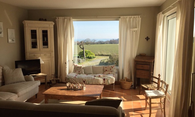 Saint-Cast-le-Guildo Villa | Rare: Charming villa sleeps 8 with sea and country views